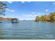 Stunning view of the lake with autumn foliage at 2192 Conner Cove Ln, Denver, NC 28037