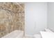 Bathroom features neutral-colored tile in the shower and accessible grab bar at 1106 Chandler Dr, Rock Hill, SC 29732