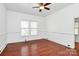 Spacious bedroom with hardwood floors and natural light at 12300 Caldwell Rd, Charlotte, NC 28213