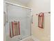 Clean bathroom with shower and grab bars at 1835 Fairlawn Ct, Rock Hill, SC 29732