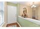 Bright entryway with hardwood floors and a view to the living area at 1835 Fairlawn Ct, Rock Hill, SC 29732