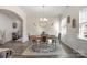 Formal dining room with wood table and neutral decor at 221 Tackle Box Dr, Troutman, NC 28166