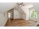 Well-lit bonus room featuring ceiling fan and large double-door closet at 4271 Candlewood Dr, Sherrills Ford, NC 28673