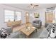 Spacious living room with hardwood floors and neutral decor at 7101 Ridgebrook Dr, Charlotte, NC 28210