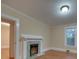 Fireplace with tiled surround in a bright room at 126 E Division Ave, Salisbury, NC 28144