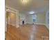 Bright living room with hardwood floors and fireplace at 126 E Division Ave, Salisbury, NC 28144