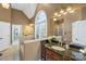 Elegant bathroom with granite vanity and soaking tub at 5752 Natoma Rd, Lake Wylie, SC 29710