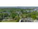 An aerial view of the city showcasing lush tree coverage and a vibrant cityscape skyline at 947 Warren Burgess Ln, Charlotte, NC 28205