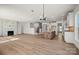 Open floor plan living room view of stairs and kitchen island at 1065 Kinship Dr # 080, Lancaster, SC 29720