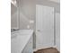 Bathroom with white vanity and quartz countertop at 130 Island Park Ln, Statesville, NC 28625