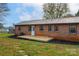 Brick house exterior with deck and large backyard at 130 Island Park Ln, Statesville, NC 28625