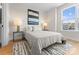 Inviting bedroom with a cozy bed, soft lighting, and a view of the neighborhood at 2201 Catalina Ave, Charlotte, NC 28206