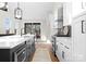 Modern kitchen with stainless steel appliances and a large island at 2201 Catalina Ave, Charlotte, NC 28206