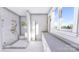 Primary bath features a walk-in shower and a double sink vanity at 428 Dover Ave, Charlotte, NC 28209