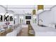 Open concept living area with a gourmet kitchen, living room with fireplace, and access to the outdoors at 428 Dover Ave, Charlotte, NC 28209