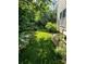 Lush backyard with green lawn, privacy landscaping, and mature trees surrounding the property at 13112 Appolinaire Dr, Davidson, NC 28036