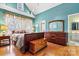 Spacious main bedroom with high ceilings and hardwood floors at 20109 Norman Colony Rd, Cornelius, NC 28031