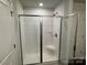Clean and spacious walk in shower with white subway tile at 403 Imperial Way # 24, Albemarle, NC 28001