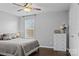 Spacious bedroom with wood floors and neutral walls at 7520 Berkeley W Rd, Denver, NC 28037