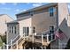 Exterior of home showing backyard deck and vinyl siding with American flag at 7520 Berkeley W Rd, Denver, NC 28037