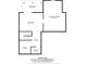 Floor plan of the basement area showing dimensions of rooms and covered patio at 7520 Berkeley W Rd, Denver, NC 28037