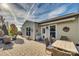 A great view of the back patio with an awning and outdoor furniture, perfect for relaxation at 1035 Crescent Moon Dr, Fort Mill, SC 29715