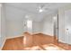 Spacious bedroom featuring hardwood floors, neutral walls, natural light and angled ceilings at 2216 Lowell Bethesda Rd, Gastonia, NC 28056