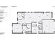 Layout of first floor showing bathrooms, bedrooms, garage, and the kitchen and living rooms at 280 Kerri Dawn Ln, Locust, NC 28097