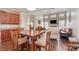 Bright dining area with a view of the living room and fireplace, great for entertaining at 284 Garnet Ct, Fort Mill, SC 29708
