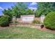 Stone community entrance sign for Four Seasons at Gold Hill at 284 Garnet Ct, Fort Mill, SC 29708