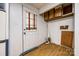 View of the laundry room with white and wooden features at 5320 Liberty Hill W Rd, York, SC 29745