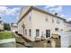 Private patio and small backyard with sitting area at 14423 Glendon Hall Ln, Charlotte, NC 28262