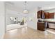 Open-concept kitchen adjacent to the living room with ample counter space and modern finishes at 14423 Glendon Hall Ln, Charlotte, NC 28262