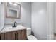 Clean bathroom with a modern vanity and toilet at 2705 North Center St # 74, Hickory, NC 28601