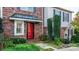 Brick front exterior with red door and well-maintained landscaping at 2705 North Center St # 74, Hickory, NC 28601