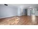 Hardwood floor living room with access to kitchen and stairs at 2705 North Center St # 74, Hickory, NC 28601