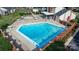 Community pool with brick border and surrounding patio at 2705 North Center St # 74, Hickory, NC 28601