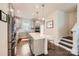 Modern kitchen with stainless steel appliances and island at 3801 Sky Haven Dr, Charlotte, NC 28209