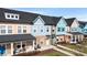 Aerial view of townhome community with colorful exteriors at 1094 Herrons Ferry Rd, Rock Hill, SC 29730