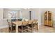 Dining area with wood table, chairs, and built-in shelving at 1094 Herrons Ferry Rd, Rock Hill, SC 29730