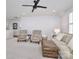 An additional bonus room features neutral colors and a ceiling fan at 12023 Huntson Reserve Rd, Huntersville, NC 28078