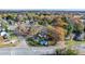 Aerial view of a house and surrounding neighborhood, showcasing the property's location and proximity to other homes at 1235 10Th Ne St, Hickory, NC 28601