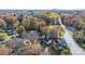 Aerial perspective showcasing the house's location within a residential area at 1235 10Th Ne St, Hickory, NC 28601