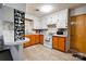 Classic kitchen showcasing light countertops, two-tone cabinets, and modern white appliances at 2005 Robyn Ave, Shelby, NC 28152