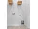 The utility room has tiled flooring, shelving and hookups at 2146 Barrowcliffe Nw Dr, Concord, NC 28027