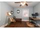 Home office with hardwood floors and a workspace at 2701 Palm Ave, Charlotte, NC 28205