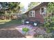 Private patio with brick flooring and potted plants at 2701 Palm Ave, Charlotte, NC 28205