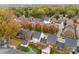 Aerial view of houses in a residential neighborhood at 548 Summerfield Pl, Belmont, NC 28012