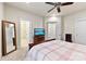 Spacious bedroom with en-suite bathroom access and a TV at 548 Summerfield Pl, Belmont, NC 28012