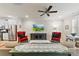 Living room with a view of the kitchen and open floor plan at 548 Summerfield Pl, Belmont, NC 28012